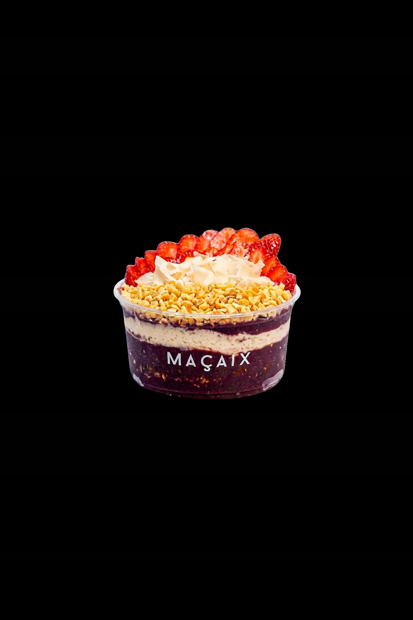 Bowl Maçaix com morango e granola